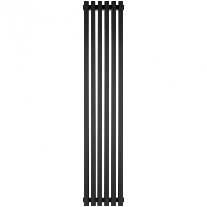 Радиатор STOUT TUBE QUADRO QV40-1750-6 RAL1T103S9005 (черный матовый муар)