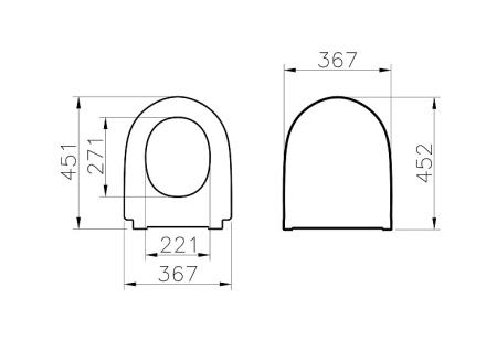 Сидение VitrA Nest с м/лифтом