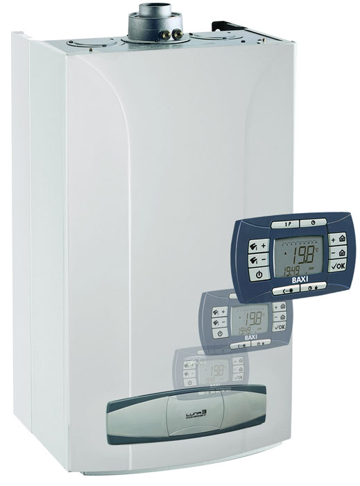 Газовый котел BAXI LUNA3 COMFORT 1.240 Fi c приводом трехходового клапана и датчиком бойлера Газовый котел BAXI LUNA3 COMFORT 1.240 Fi c приводом трехходового клапана и датчиком бойлера