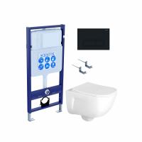 Комплект инсталляции с унитазом и кнопкой AQUATEK SET ДИВА-017 4в1