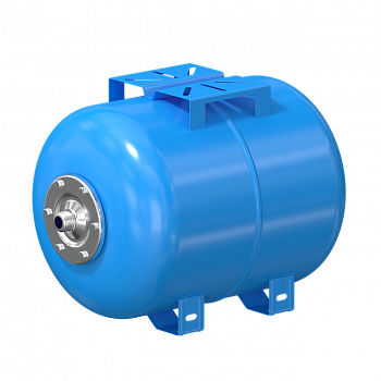 Гидроаккумулятор KRATS 100 л штуцер 1" ножки S, площадка, горизонтальный