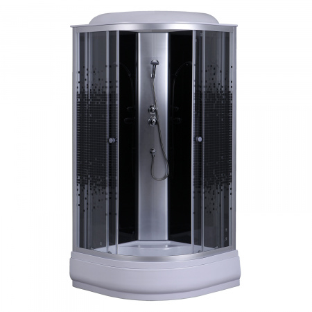 Душевая кабина Loranto SUNWAY 800х800х2150 поддон 25см, мозаичный узор (CS-6680-25K 80)