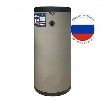 Бойлер косвенного нагрева STRATTOS Classic 300 (320L) T серый с фланцем под ТЭН, AISI 304