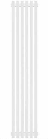 Радиатор STOUT TUBE QUADRO QV40-1750-6 R RAL1T104S9016 (белый муар)