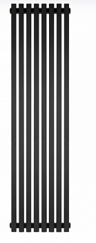 Радиатор STOUT TUBE QUADRO QV40-1750-8 R RAL1T103S9005 (черный матовый муар)